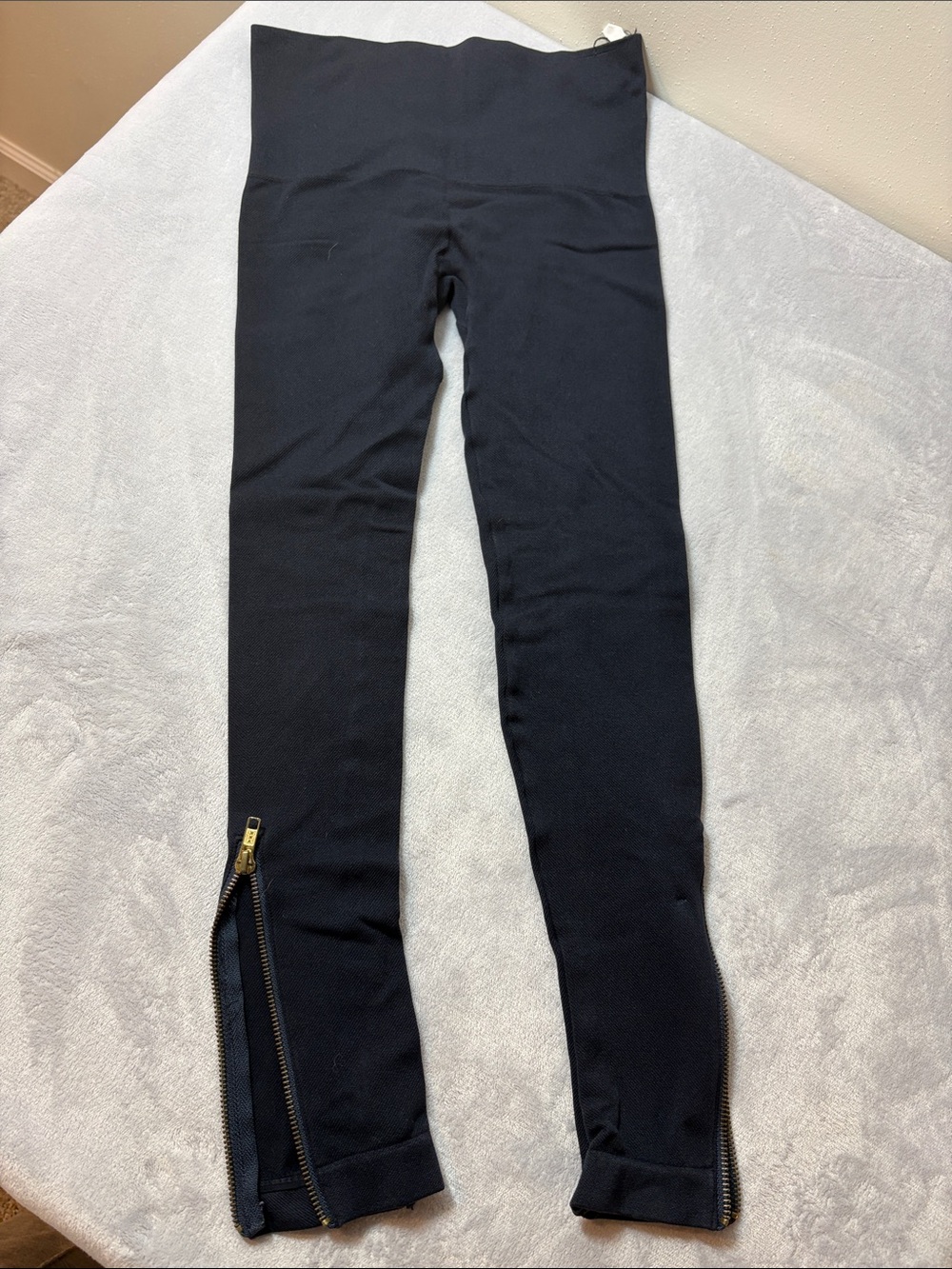 Navy Women's High-Waist Zip Ankle Jeans